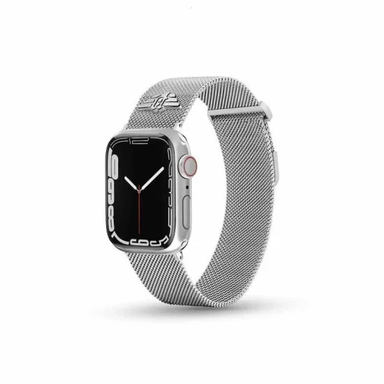 Apple Watch Strap 42/44/45 Mesh Stainless Police - Silver